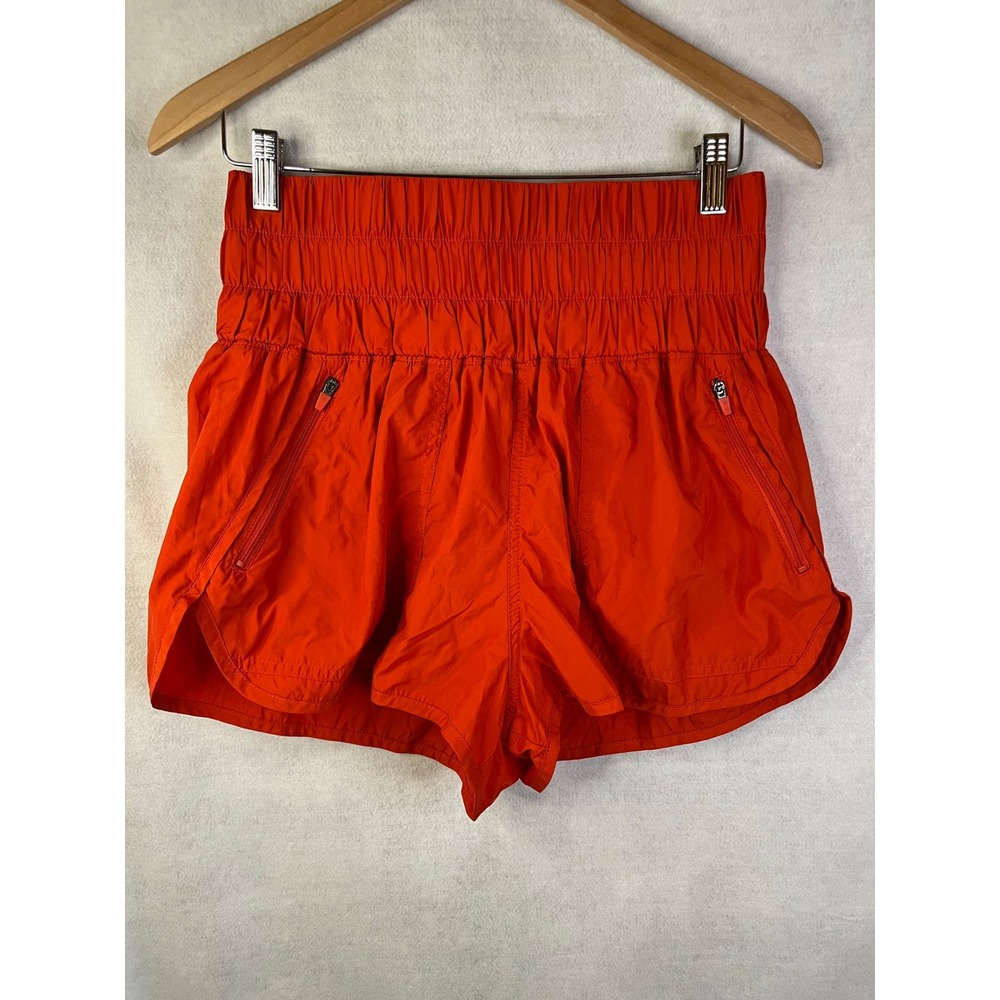 Free Peolple Fp Movement The‎ Way Home Athletic Shorts High Waist Burnt Orange L